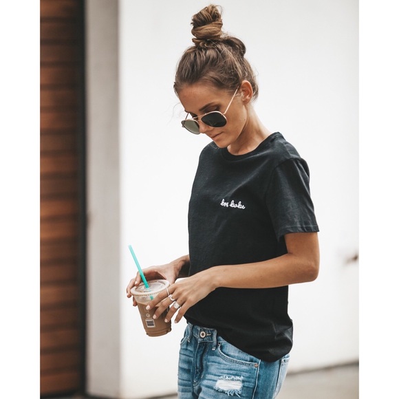 >>LAST<< Boss Babe Cotton Tee - Black - Picture 4 of 6